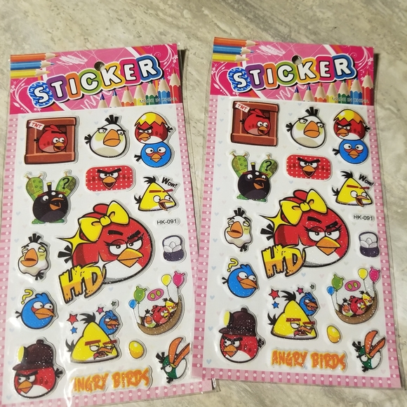 Angry Birds Inspired Sticker Lot - Picture 2 of 3